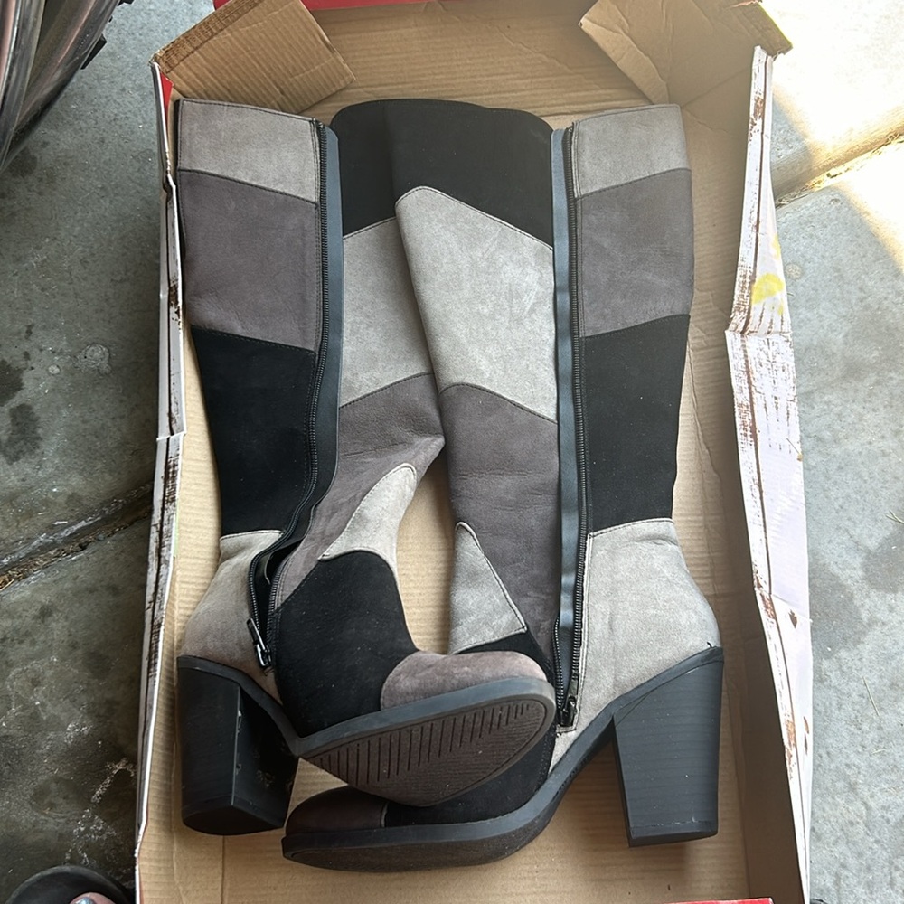 UnionBay Black/Grey Boots